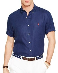 Polo Ralph Lauren Short Sleeved Linen Shirt Classic Fit