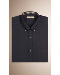Burberry Short Sleeved Stretch Cotton Poplin Shirt