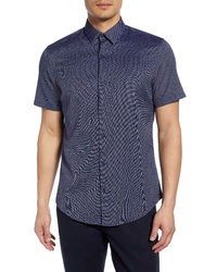 Calibrate Slim Fit Short Sleeve Button Up Shirt