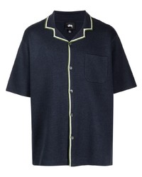 Stussy Striped Edge Knitted Bowling Shirt