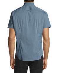 Theory Sylvain S Wealth Short Sleeve Sport Shirt