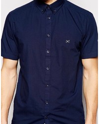 Solid Tailored Originals Short Sleeve Formal Shirt In Regular Fit