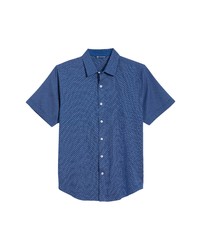 Cutter & Buck Windward Jigsaw Short Sleeve Button Up Shirt