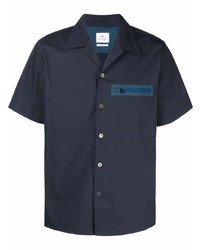 PS Paul Smith Zip Pocket Short Sleeved Bowling Shirt