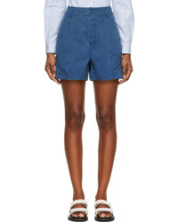 Marc by Marc Jacobs Blue Cotton Twill Shorts