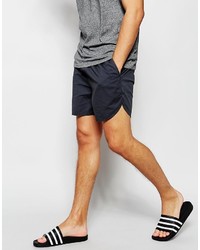Asos Brand Chino Shorts With Elasticated Waist In Petrol