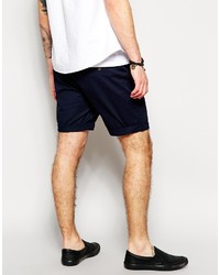 Asos Brand Slim Chino Shorts In Mid Length