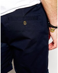 Asos Brand Slim Chino Shorts In Mid Length