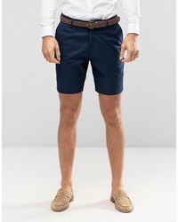 Asos Brand Slim Shorts In Washed Cotton