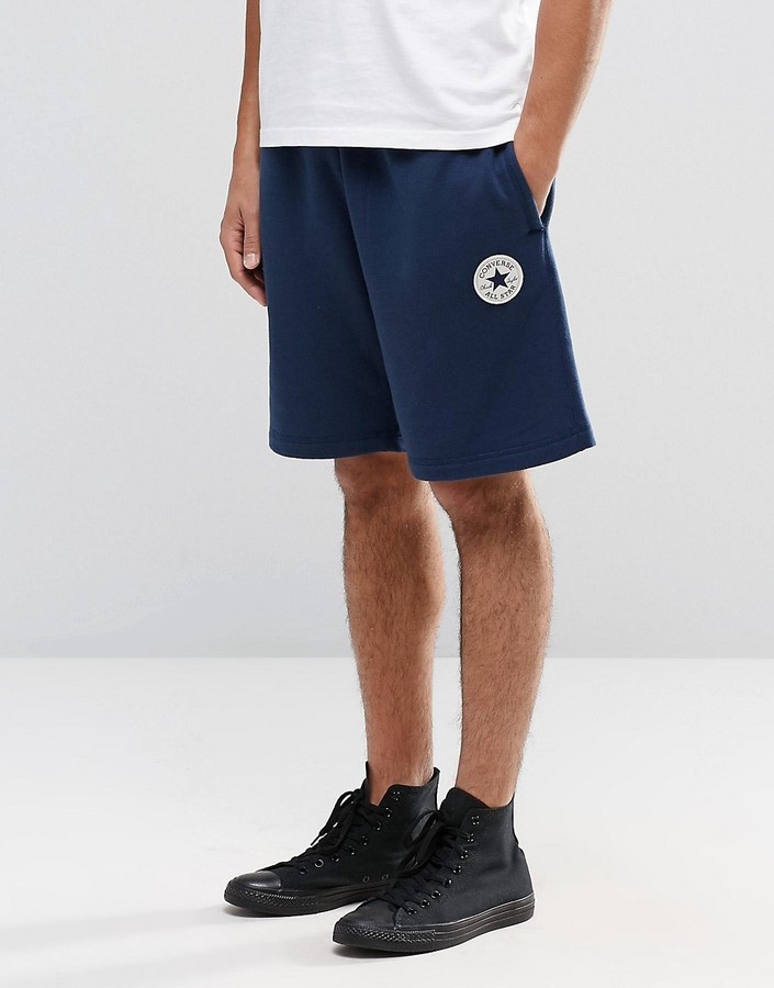 converse navy shorts