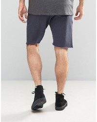 Selected Homme Jersey Shorts With Drawstring Waist And Raw Hem