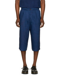 Blue Blue Japan Indigo Linen Wide Shorts