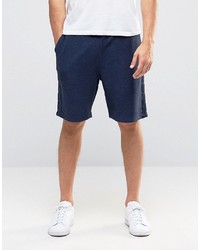 Asos Jersey Shorts With Taping In Navy