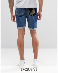 Reclaimed Vintage Mid Length Levis Shorts With Pocket Patch
