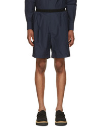 Kolor Navy Poplin Shorts