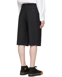Junya Watanabe Navy Tropical Wool Shorts