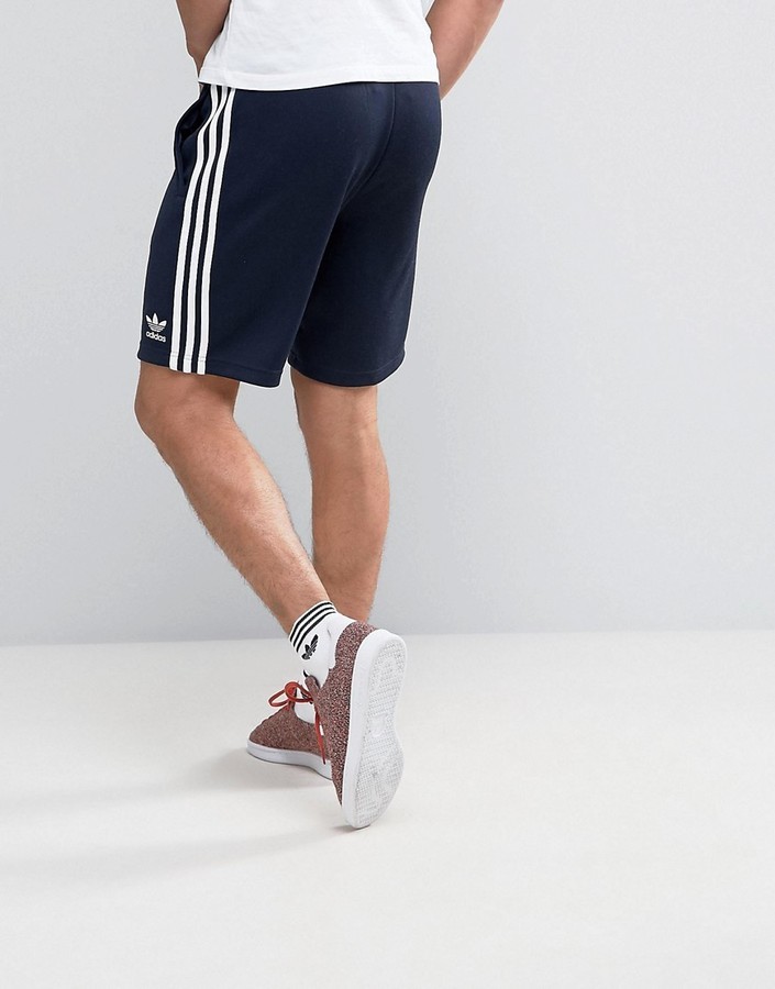 adidas Superstar Shorts In Navy Ay7702, $45 | Lookastic