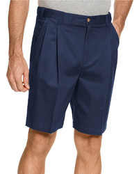 Geoffrey Beene Shorts Extender Waist Double Pleat Shorts