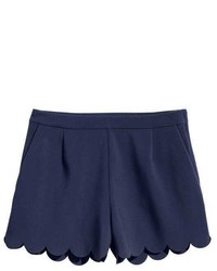 H&M Shorts With Scalloped Hems