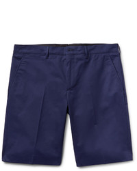 Prada Slim Fit Stretch Cotton Twill Bermuda Shorts