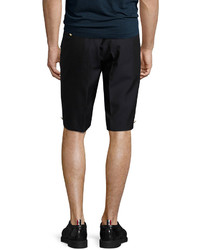 Thom Browne Trouser Shorts With Button Details Navy