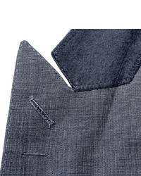 Richard James Blue Seishin Slim Fit Wool And Silk Blend Suit Jacket