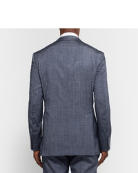 Richard James Blue Seishin Slim Fit Wool And Silk Blend Suit Jacket