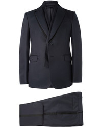 Valentino Blue Wool And Silk Blend Tuxedo