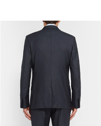 Kilgour Navy Wool And Silk Blend Suit Jacket
