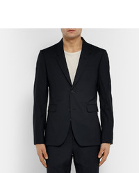 Burberry Prorsum Navy Slim Fit Wool And Silk Blend Suit Jacket