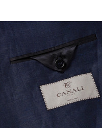 Canali Sienna Linen And Silk Blend Blazer