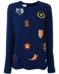 Stella McCartney Cat Patches Jersey Top