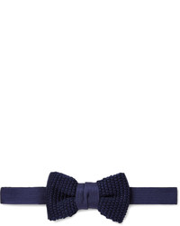 Lanvin Pre Tied Knitted Silk Bow Tie