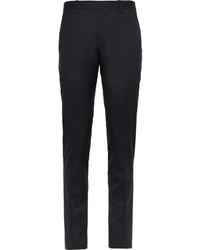 Burberry Prorsum Navy Slim Fit Wool And Silk Blend Suit Trousers