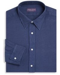 Ralph Lauren Purple Label Regular Fit Silk Linen Dress Shirt
