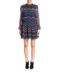 Diane von Furstenberg Kelley Silk Smocked Dress