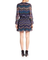 Diane von Furstenberg Kelley Silk Smocked Dress