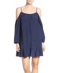 Lilly Pulitzer Candice Off The Shoulder Silk Trapeze Dress