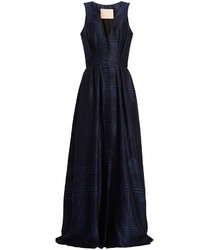 Brock Collection Dylan Button Front Silk Blend Gown