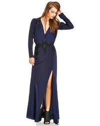 Stone_Cold_Fox Stone Cold Fox Silk Alabama Gown In Navy 2