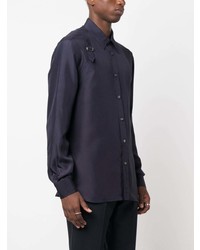 Alexander McQueen Harness Detail Silk Shirt