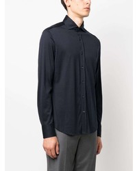 Brunello Cucinelli Long Sleeved Silk Cotton Shirt