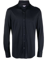Brunello Cucinelli Long Sleeved Silk Cotton Shirt