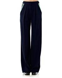 Navy Silk Pants