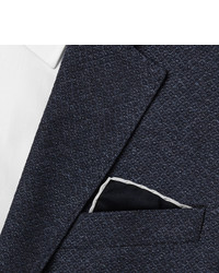 Tom Ford Contrast Tipped Silk Twill Pocket Square