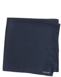 Lanvin Solid Silk Pocket Square