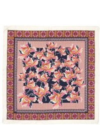 Tory Burch Tiger Lily Silk Square Scarf