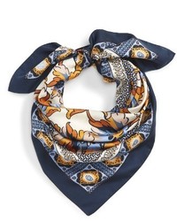 Tory Burch Tiger Lily Silk Square Scarf
