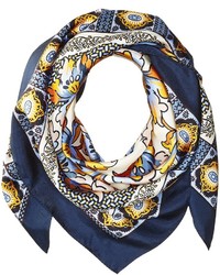 Tory Burch Tiger Lily Silk Square Scarf Scarves