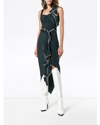 Kitx Asymmetric Draped Cutout Dress
